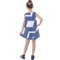 Geometric Fabric Texture Diagonal Kids  Summer Dress View2