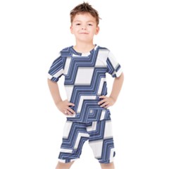 Geometric Fabric Texture Diagonal Kid s Set