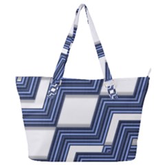 Geometric Fabric Texture Diagonal Full Print Shoulder Bag by Pakrebo