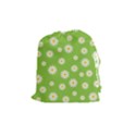 Daisy Flowers Floral Wallpaper Drawstring Pouch (Medium) View1