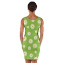 Daisy Flowers Floral Wallpaper Wrap Front Bodycon Dress View2