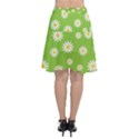 Daisy Flowers Floral Wallpaper Chiffon Wrap Front Skirt View2