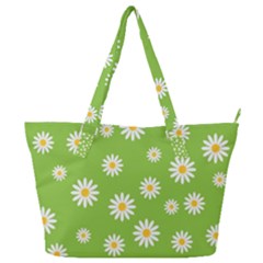 Daisy Flowers Floral Wallpaper Full Print Shoulder Bag by Pakrebo