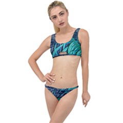 Oceanic Fractal Turquoise Blue The Little Details Bikini Set