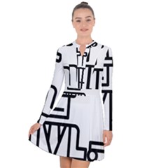 Mafioso Long Sleeve Panel Dress