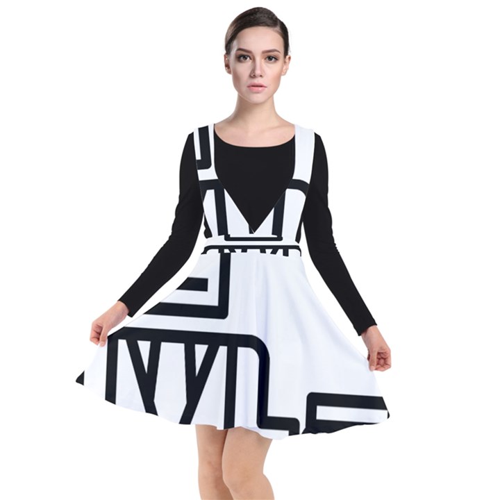 Mafioso Plunge Pinafore Dress