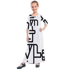 Mafioso Kids  Quarter Sleeve Maxi Dress