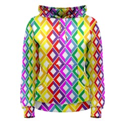 Rainbow Colors Chevron Design Women s Pullover Hoodie by Pakrebo