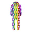 Rainbow Colors Chevron Design Hooded Jumpsuit (Kids) View1