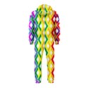 Rainbow Colors Chevron Design Hooded Jumpsuit (Kids) View2