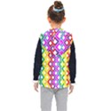 Rainbow Colors Chevron Design Kids  Hooded Puffer Vest View2