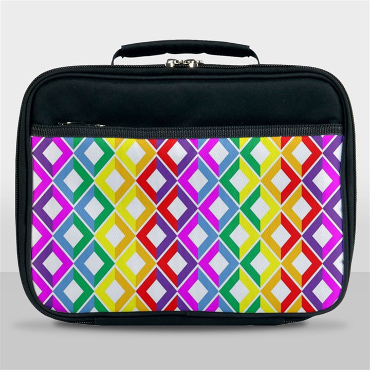 Rainbow Colors Chevron Design Lunch Bag