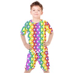 Rainbow Colors Chevron Design Kid s Set