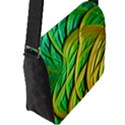 Patterns Green Yellow String Flap Closure Messenger Bag (L) View2