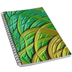 Patterns Green Yellow String 5 5  X 8 5  Notebook