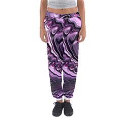 Purple Fractal Flowing Fantasy Women s Jogger Sweatpants by Pakrebo