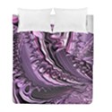 Purple Fractal Flowing Fantasy Duvet Cover Double Side (Full/ Double Size) View2