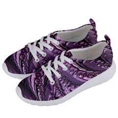 Purple Fractal Flowing Fantasy Women s Lightweight Sports Shoes