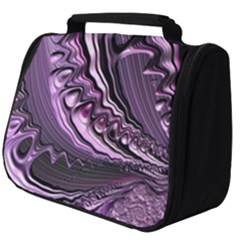 Purple Fractal Flowing Fantasy Full Print Travel Pouch (big)