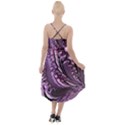 Purple Fractal Flowing Fantasy High-Low Halter Chiffon Dress  View2