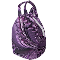 Purple Fractal Flowing Fantasy Travel Backpacks