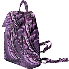 Purple Fractal Flowing Fantasy Buckle Everyday Backpack