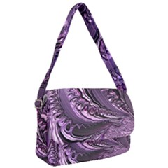 Purple Fractal Flowing Fantasy Courier Bag