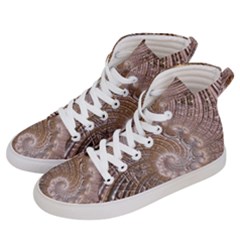 Fractal Art Pattern 3d Artwork Women s Hi-top Skate Sneakers