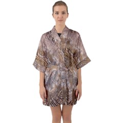 Fractal Art Pattern 3d Artwork Quarter Sleeve Kimono Robe by Pakrebo