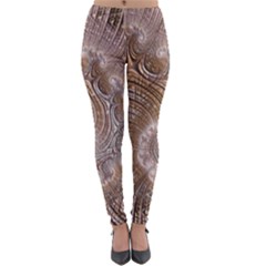 Fractal Art Pattern 3d Artwork Lightweight Velour Leggings