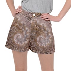 Fractal Art Pattern 3d Artwork Stretch Ripstop Shorts