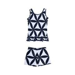 Pattern Floral Repeating Kids  Boyleg Swimsuit