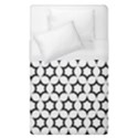 Pattern Star Repeating Black White Duvet Cover (Single Size) View1