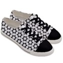 Pattern Star Repeating Black White Men s Low Top Canvas Sneakers View3