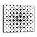 Square Diagonal Pattern Monochrome Deluxe Canvas 24  x 20  (Stretched) View1