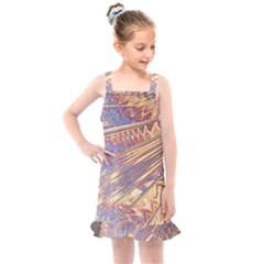 Flourish Artwork Fractal Expanding Kids  Overall Dress