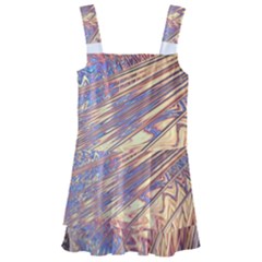 Flourish Artwork Fractal Expanding Kids  Layered Skirt Swimsuit