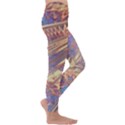 Flourish Artwork Fractal Expanding Kids  Lightweight Velour Leggings View3