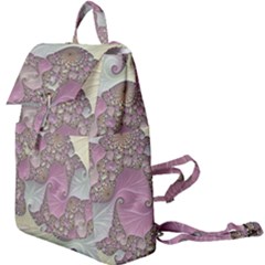 Pastels Cream Abstract Fractal Buckle Everyday Backpack