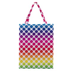 Polka Dots Spectrum Colours Dots Classic Tote Bag by Pakrebo