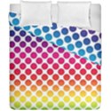 Polka Dots Spectrum Colours Dots Duvet Cover Double Side (California King Size) View1