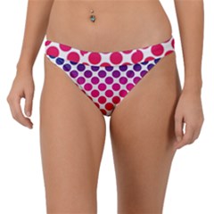 Polka Dots Spectrum Colours Dots Band Bikini Bottom