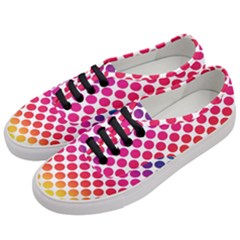 Polka Dots Spectrum Colours Dots Women s Classic Low Top Sneakers by Pakrebo