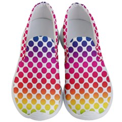 Polka Dots Spectrum Colours Dots Men s Lightweight Slip Ons