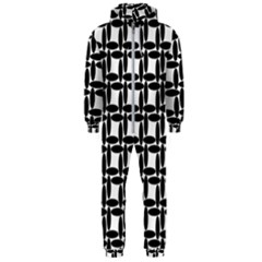 Ellipse Pattern Background Hooded Jumpsuit (men) 