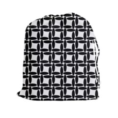 Ellipse Pattern Background Drawstring Pouch (xxl) by Pakrebo