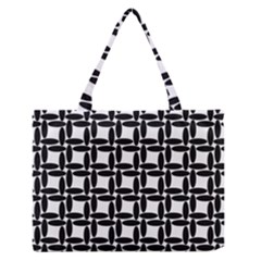 Ellipse Pattern Background Zipper Medium Tote Bag by Pakrebo