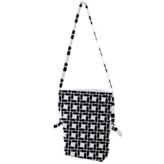 Ellipse Pattern Background Folding Shoulder Bag