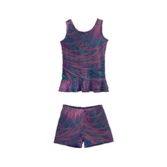 Fractal Artwork Digital Pattern Kids  Boyleg Swimsuit