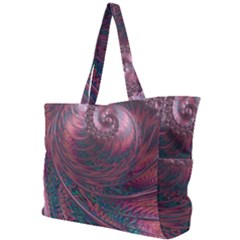 Fractal Artwork Digital Pattern Simple Shoulder Bag